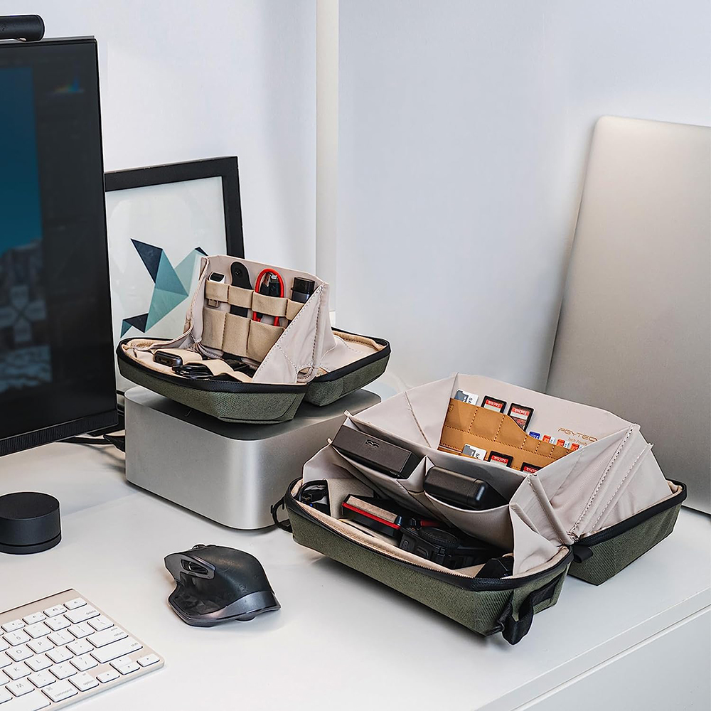 Pgytech-ケーブル、電話バッテリー、電子機器オーガナイ - Tech Accessories Case のレビューと価格