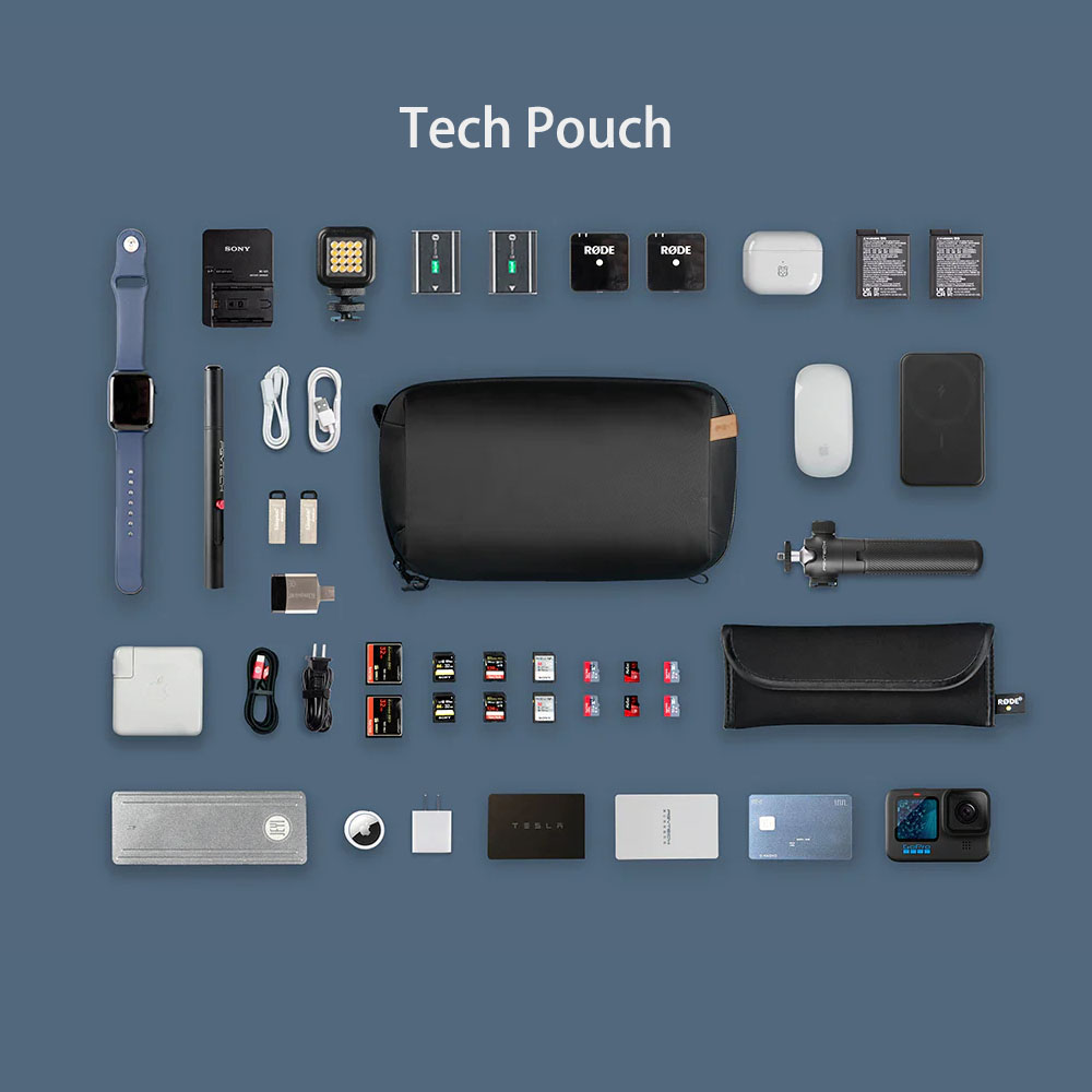 Pgytech-ケーブル、電話バッテリー、電子機器オーガナイ - Tech Accessories Case のレビューと価格