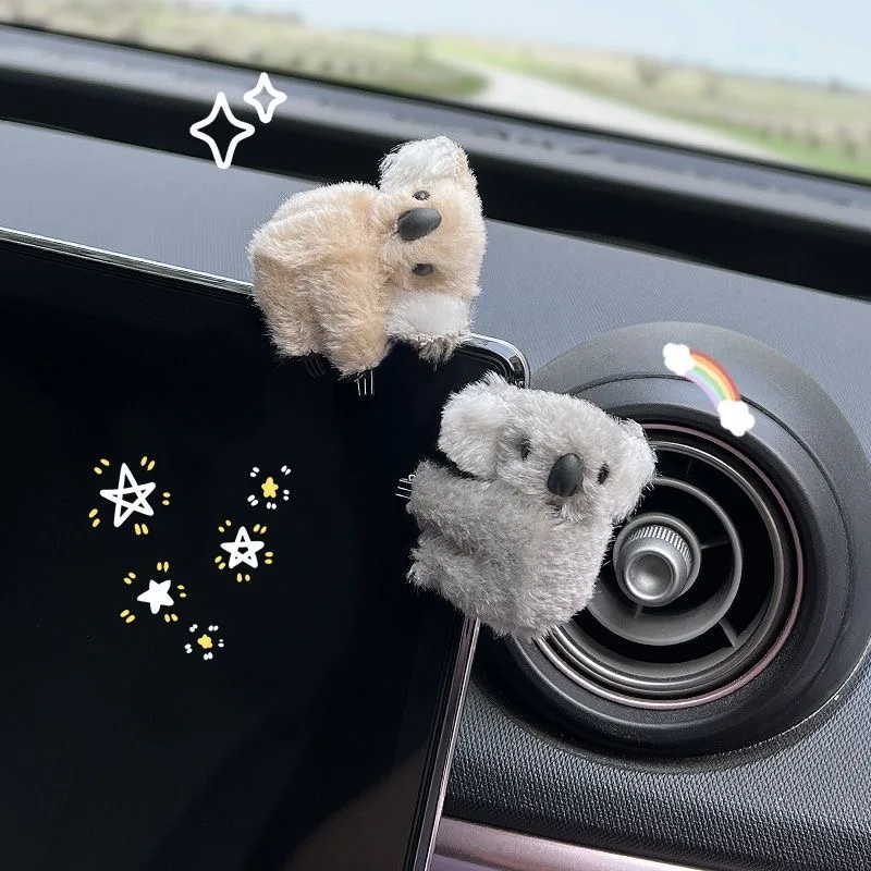 ぬいぐるみかわいいコアラ車のインテリア装飾自動バックミラー制 - Tech Car Accessories のレビューと価格