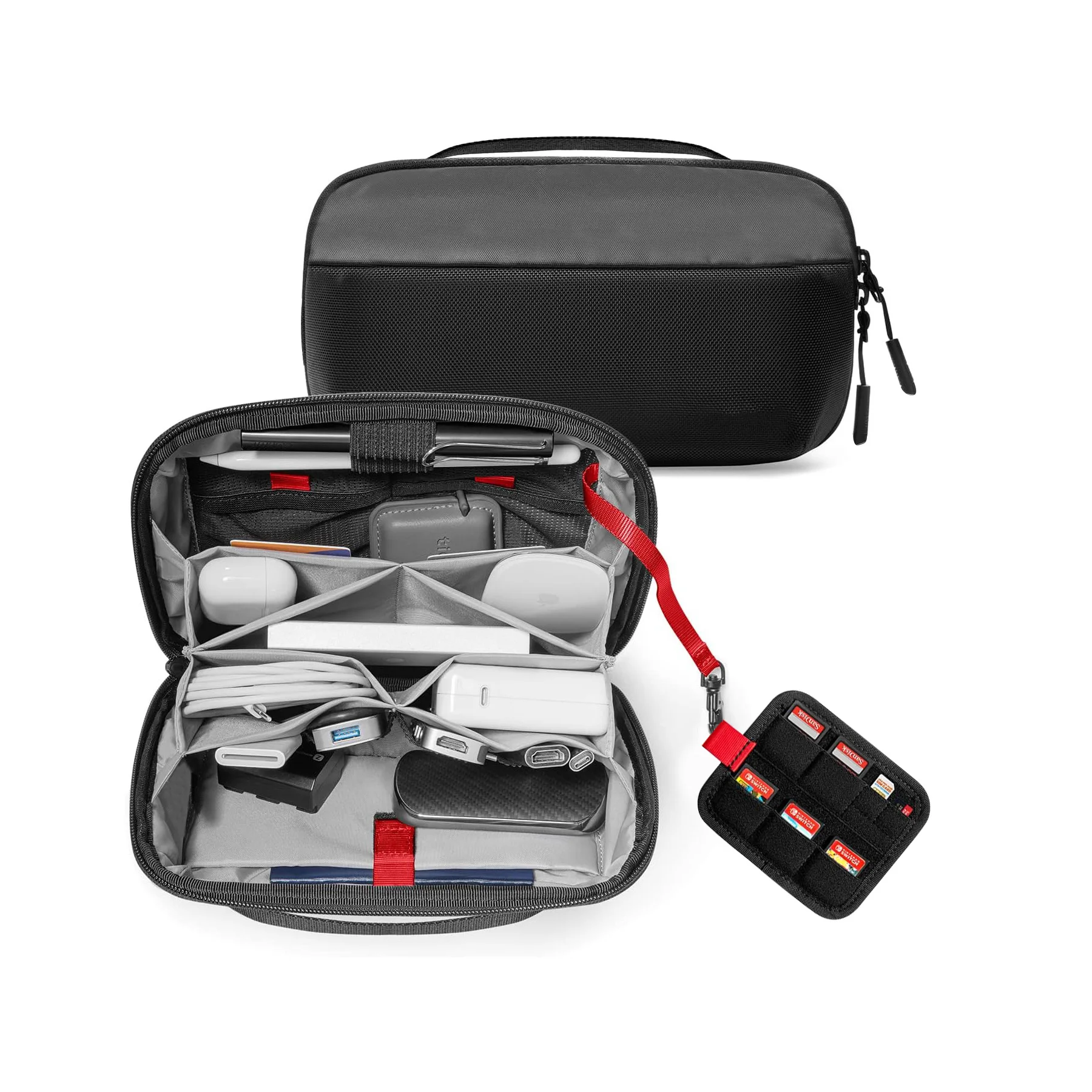 トラベルテックオーガナイザーポーチ、防水多機能電子機器アクセ - Tech Accessories Travel Organizer Pouch のレビューと価格
