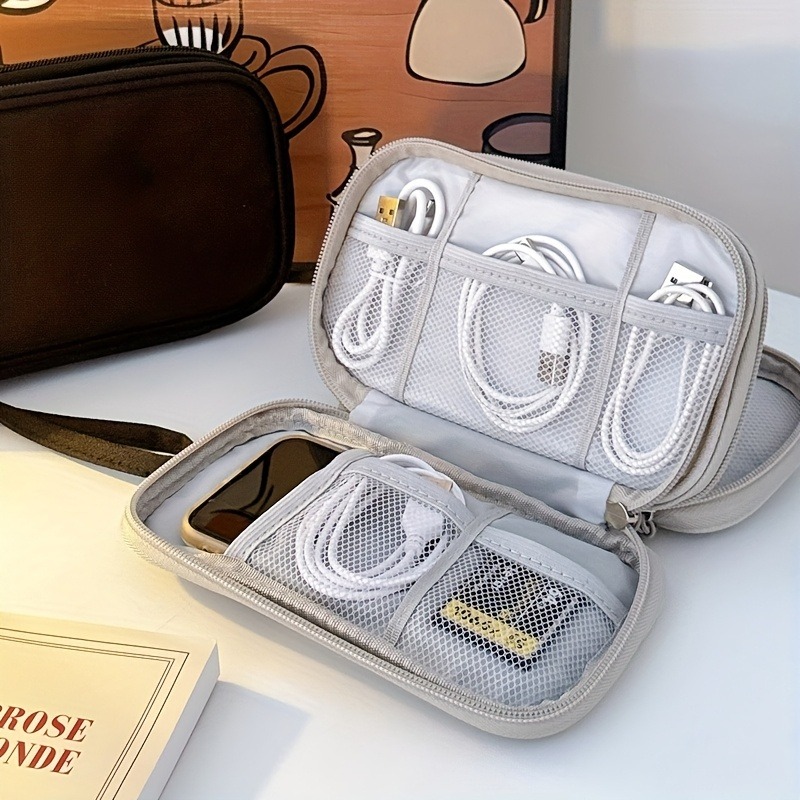 トラベルオーガナイザーバッグ、多ポケット収納ポーチ、トイレタ - Tech Accessories Case のレビューと価格